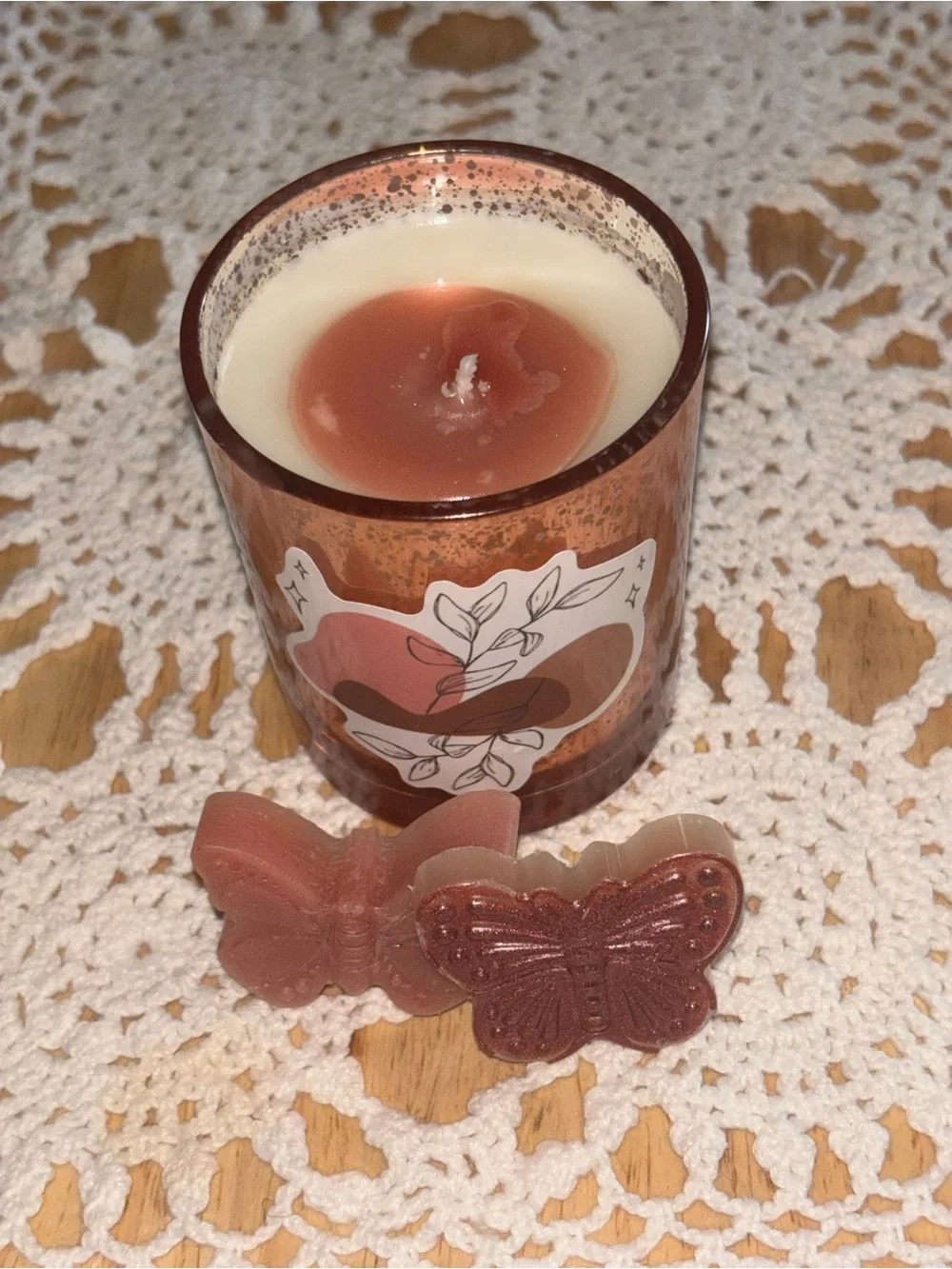 Rose Gold Star Gazer Lily Scented Candle
